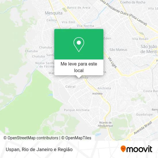 Uspan mapa