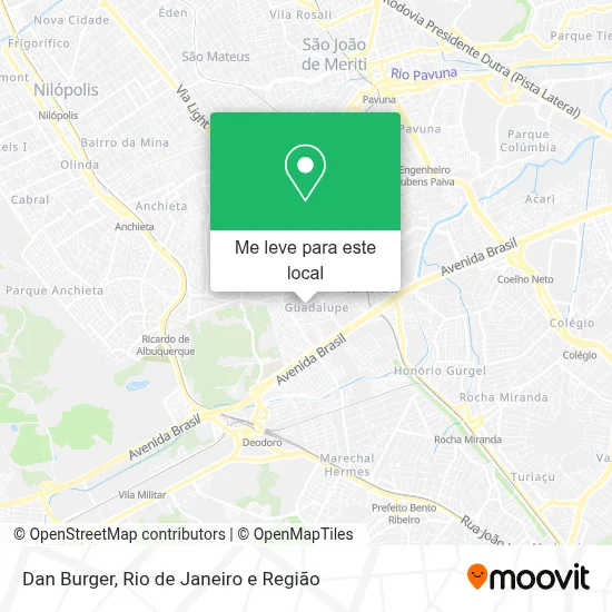 Dan Burger mapa