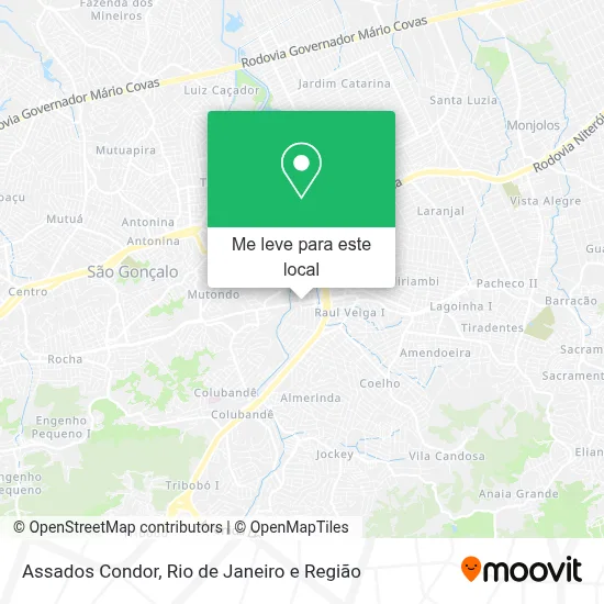 Assados Condor mapa