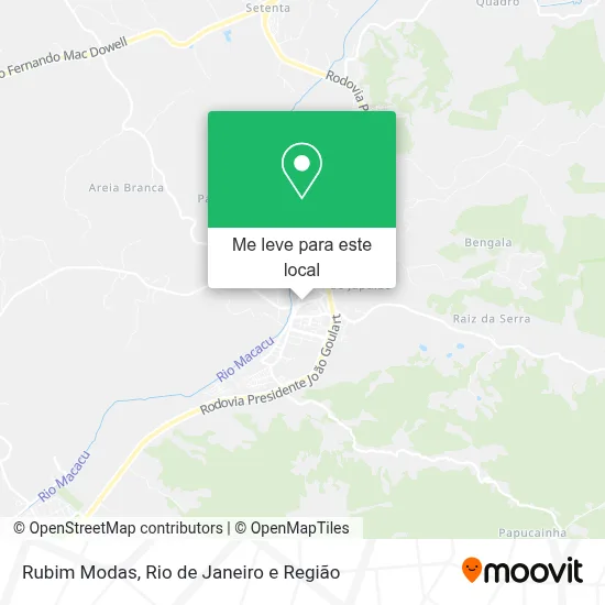 Rubim Modas mapa