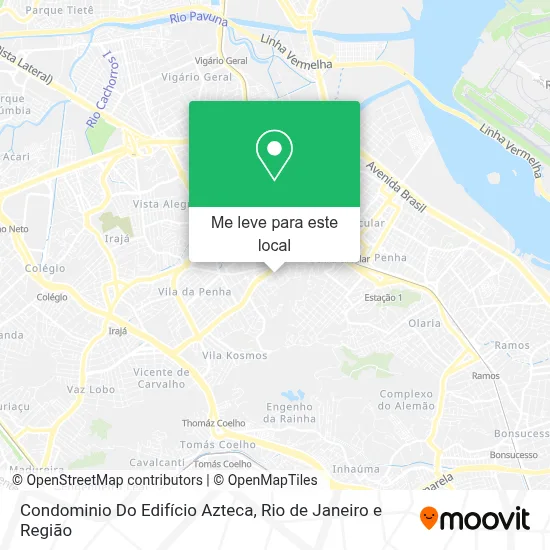 Condominio Do Edifício Azteca mapa