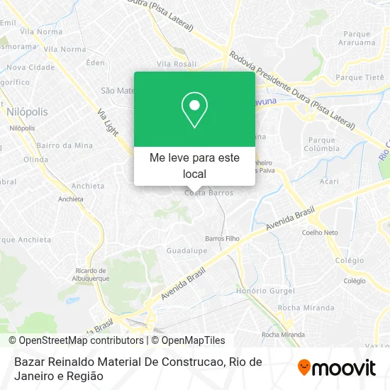 Bazar Reinaldo Material De Construcao mapa