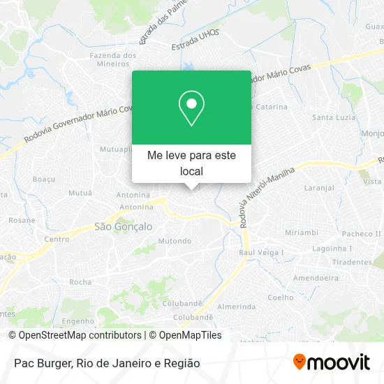 Pac Burger mapa