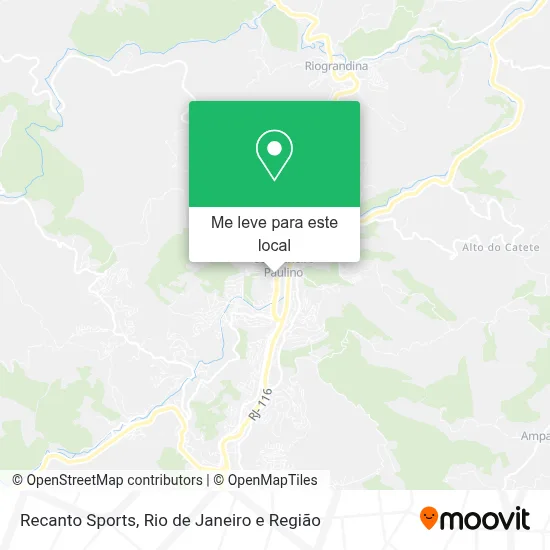 Recanto Sports mapa