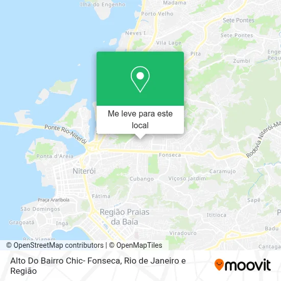 Alto Do Bairro Chic- Fonseca mapa