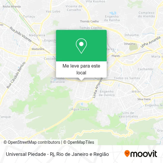 Universal Piedade - Rj mapa