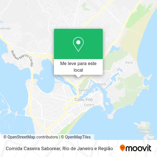 Comida Caseira Saborear mapa