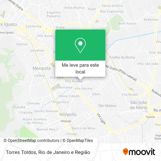 Torres Toldos mapa