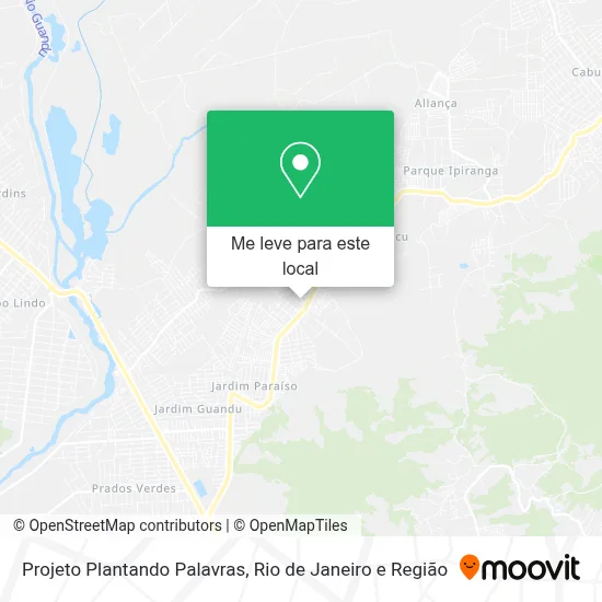 Projeto Plantando Palavras mapa