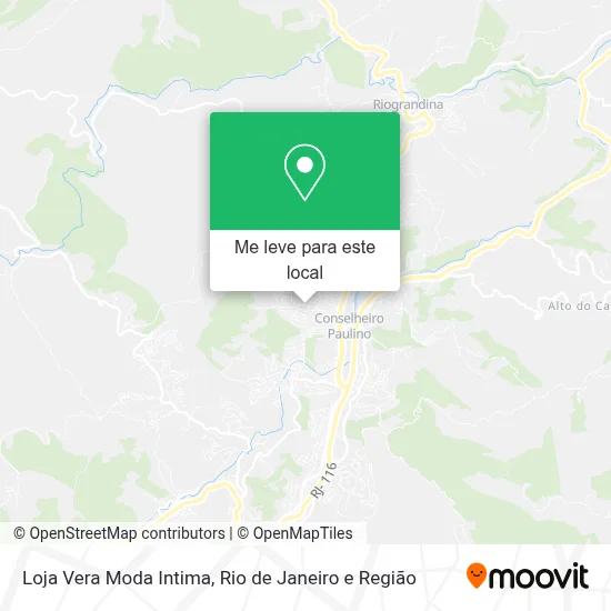 Loja Vera Moda Intima mapa