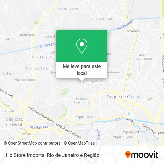 Hb Store Imports mapa