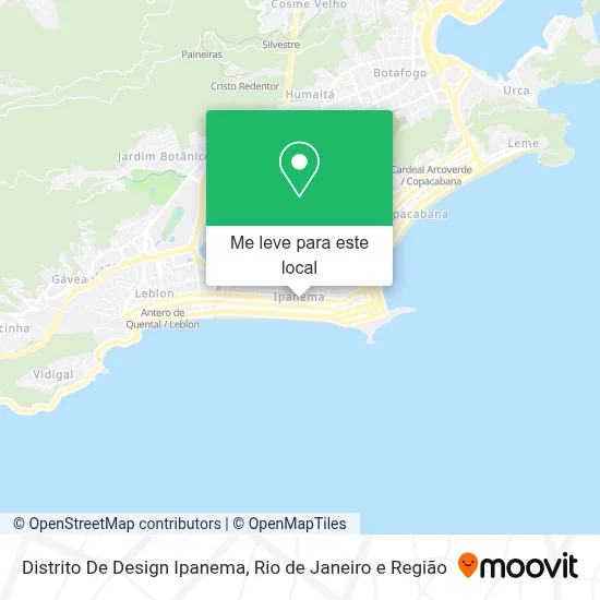 Distrito De Design Ipanema mapa