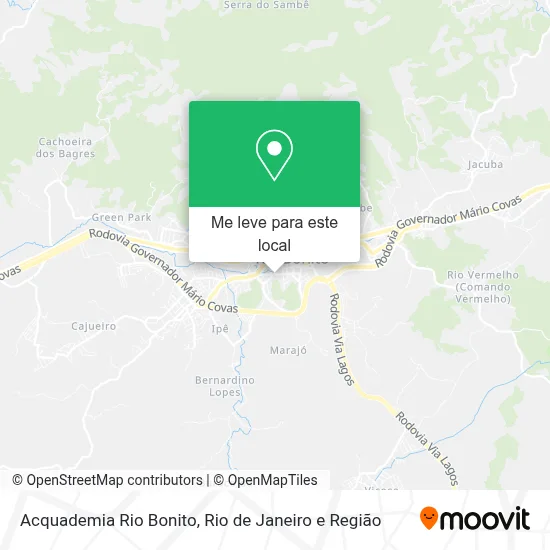 Acquademia Rio Bonito mapa
