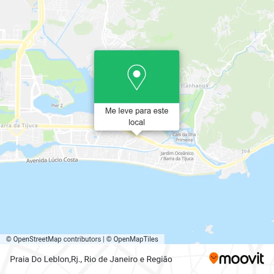 Praia Do Leblon,Rj. mapa
