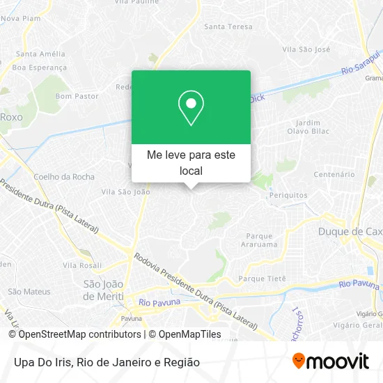 Upa Do Iris mapa