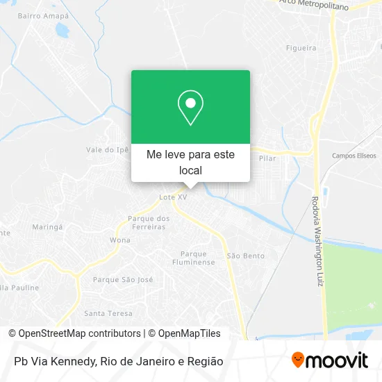 Pb Via Kennedy mapa