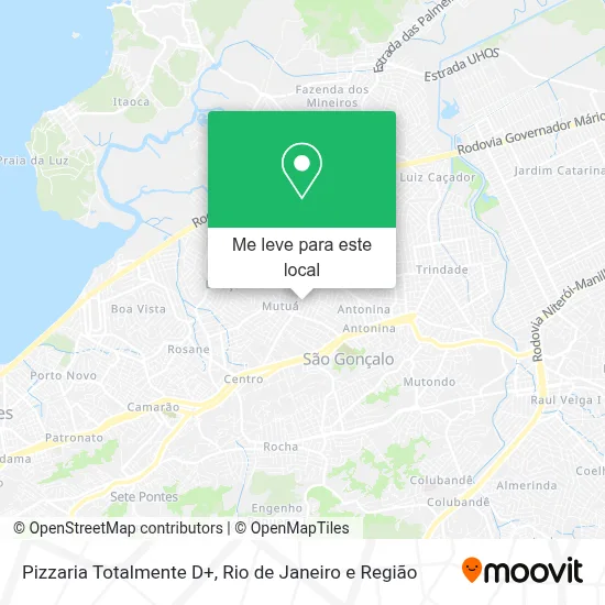 Pizzaria Totalmente D+ mapa