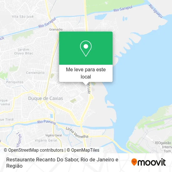 Restaurante Recanto Do Sabor mapa