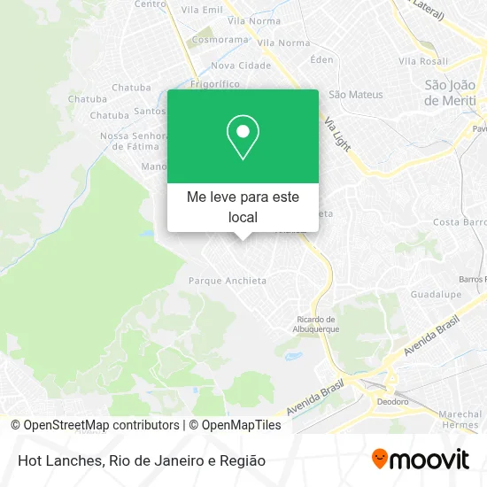Hot Lanches mapa