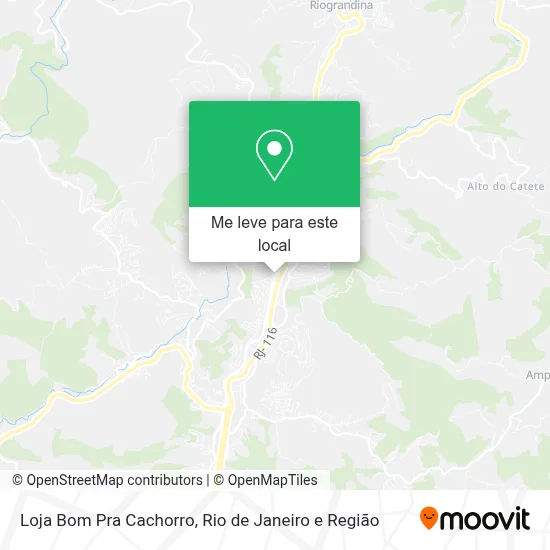 Loja Bom Pra Cachorro mapa