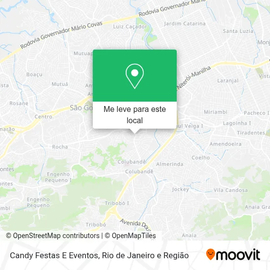 Candy Festas E Eventos mapa