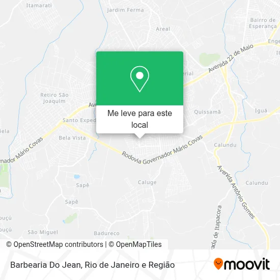 Barbearia Do Jean mapa