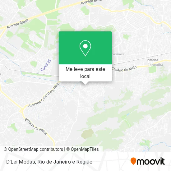 D'Lei Modas mapa