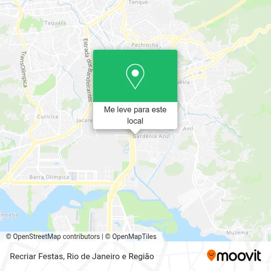 Recriar Festas mapa