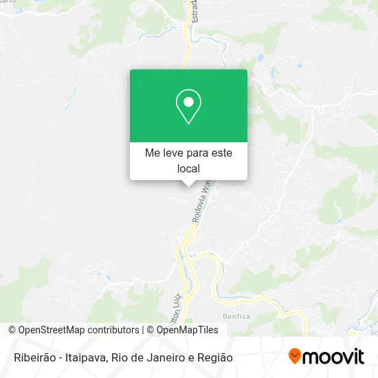 Ribeirão  -  Itaipava mapa