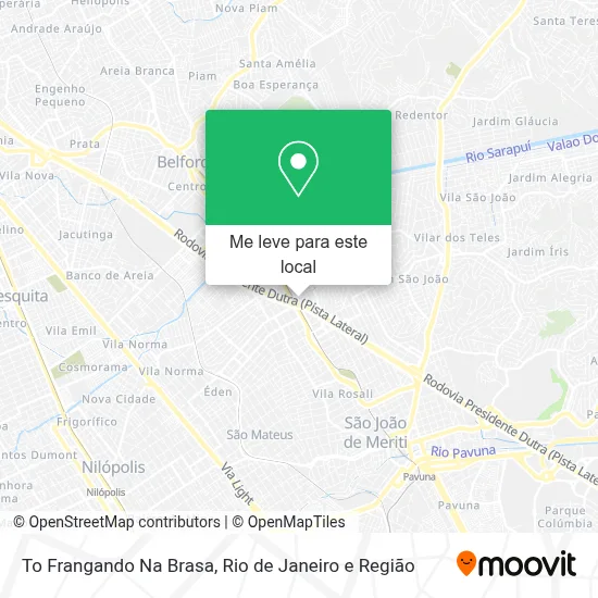To Frangando Na Brasa mapa
