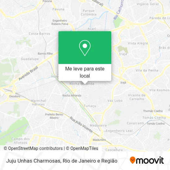 Juju Unhas Charmosas mapa