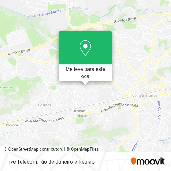 Five Telecom mapa