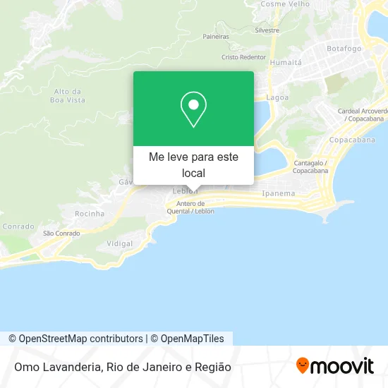 Omo Lavanderia mapa