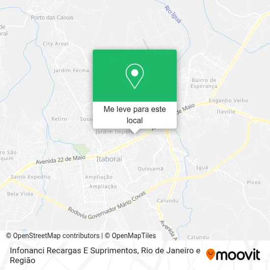 Infonanci Recargas E Suprimentos mapa