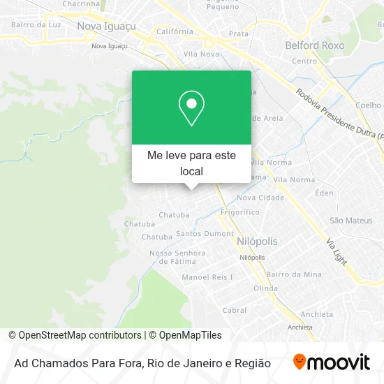 Ad Chamados Para Fora mapa