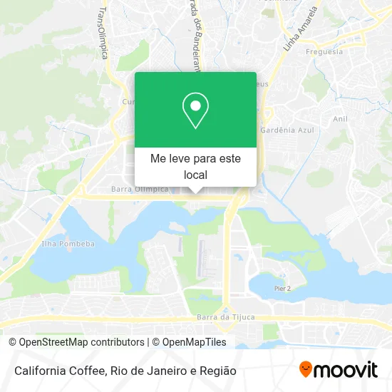 California Coffee mapa