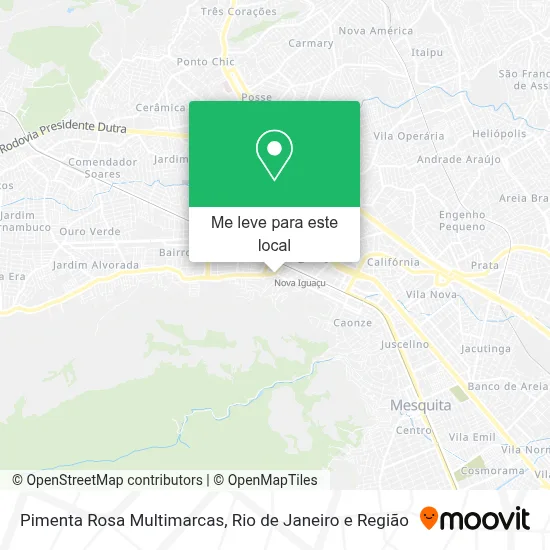 Pimenta Rosa Multimarcas mapa
