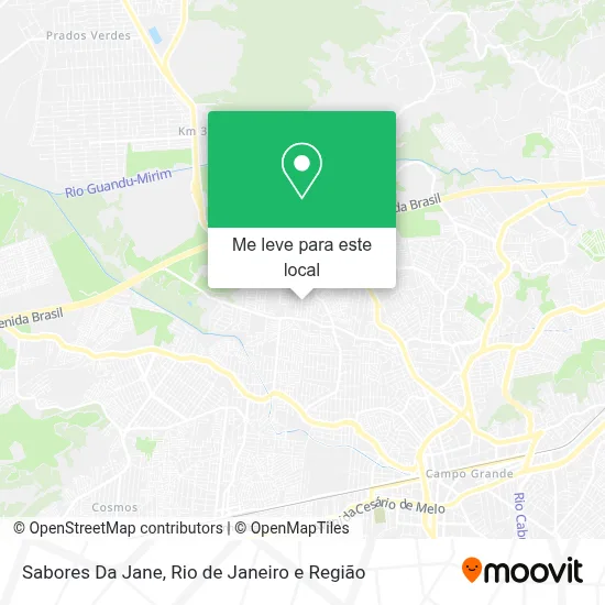 Sabores Da Jane mapa