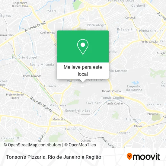 Tonson's Pizzaria mapa