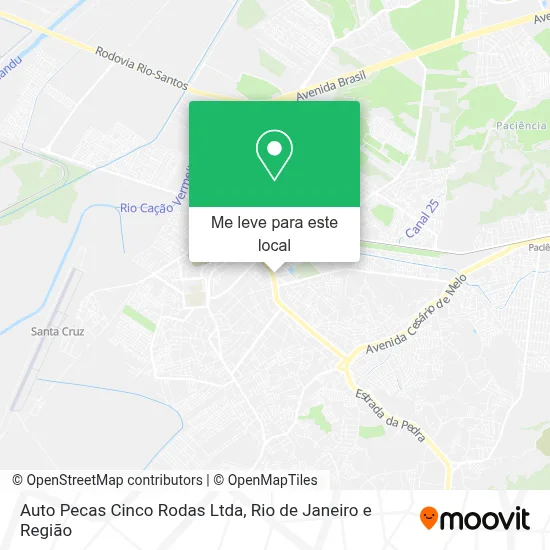 Auto Pecas Cinco Rodas Ltda mapa