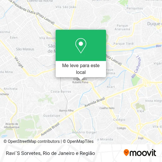 Ravi´S Sorvetes mapa