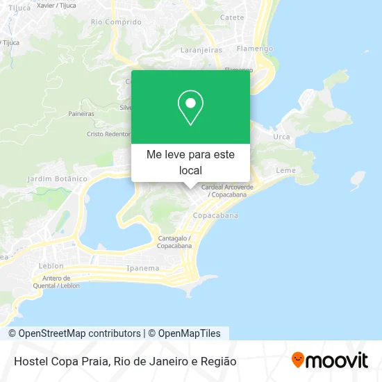 Hostel Copa Praia mapa