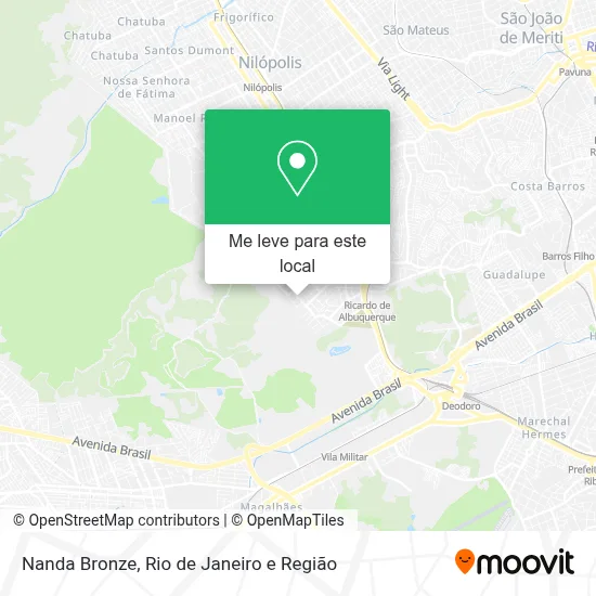 Nanda Bronze mapa