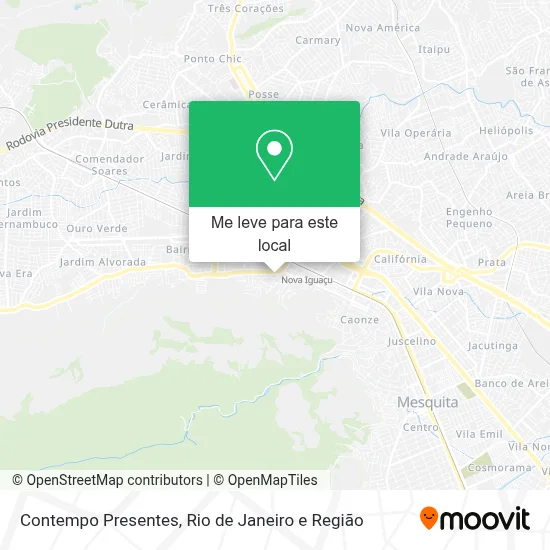 Contempo Presentes mapa