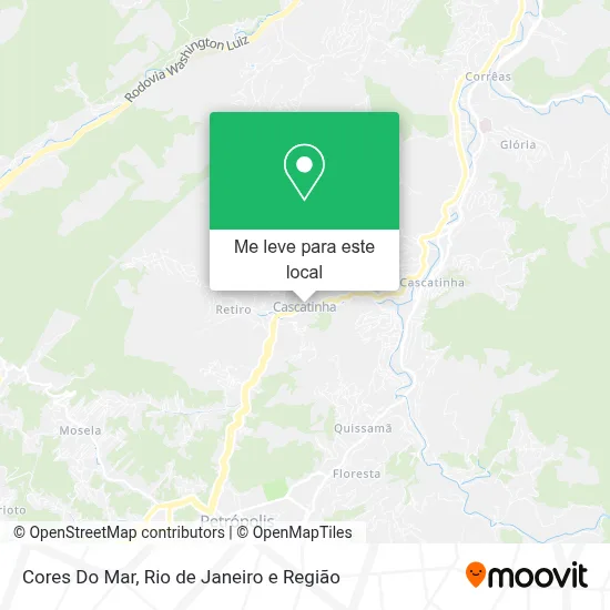 Cores Do Mar mapa