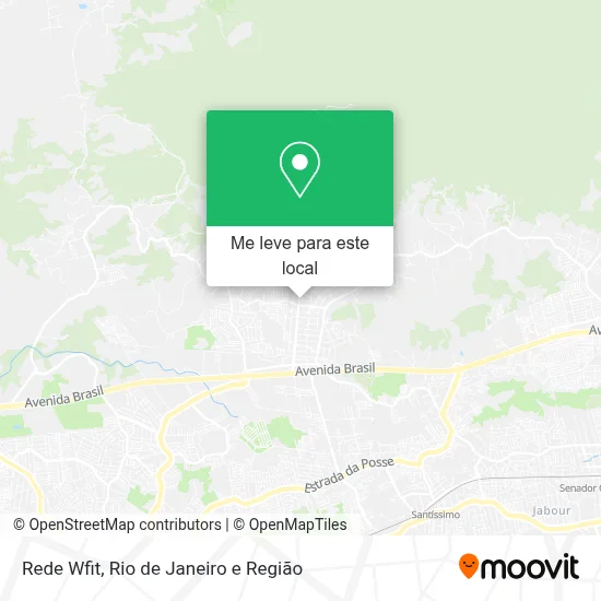 Rede Wfit mapa