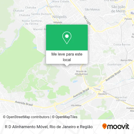R D Alinhamento Móvel mapa