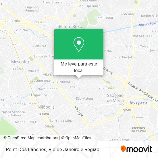Point Dos Lanches mapa