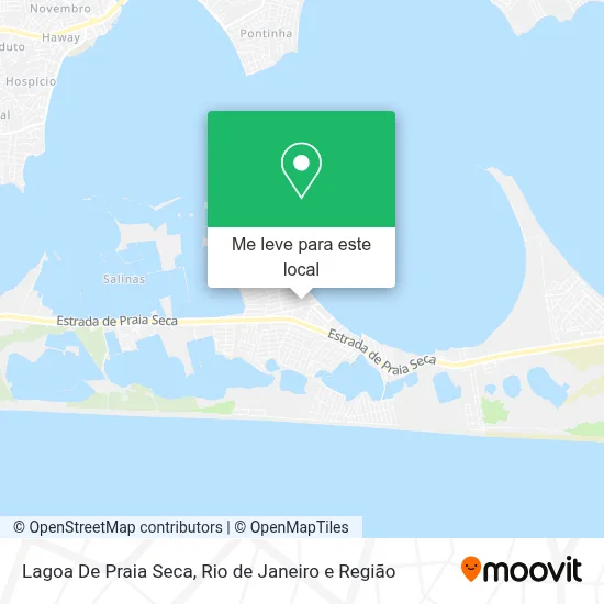 Lagoa De Praia Seca mapa