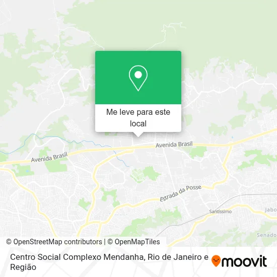 Centro Social Complexo Mendanha mapa